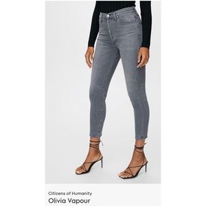 Citizens of Humanity High-Rise Olivia Vapour Slim Fit Jeans, Size 27